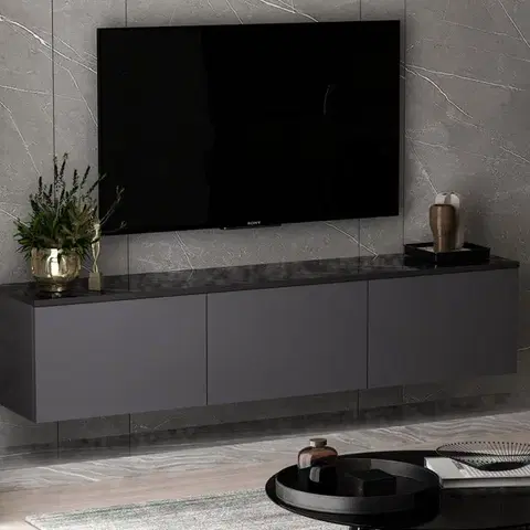 TV stolíky TV stolík Neon - Anthracite