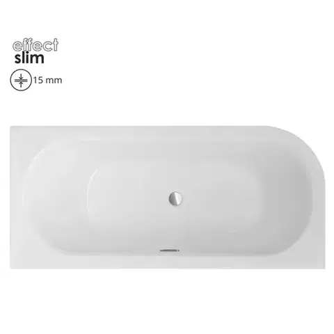 Vane a vaňové zásteny Vaňa Avita Slim+180/80 P + nohy
