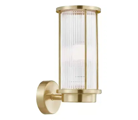 Svietidlá Nordlux - Vonkajšie nástenné svietidlo LINTON 1xE27/15W/230V IP54 mosadz 2218281035
