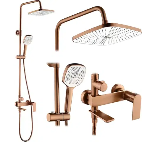 Kúpeľňové batérie REA REA - Sprchový set STORM COPPER BRUSH REA-P3000