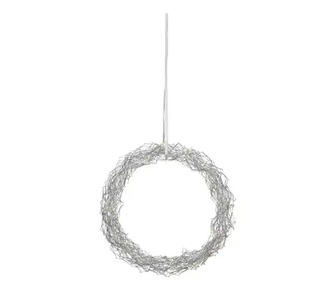 Vianočné dekorácie Markslöjd 703442 - LED vianočná dekorácia JULLE 30xLED/0,03W/3xAA strieborná 703442