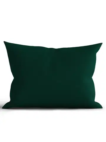 Dekoračné obliečky MKLozkoviny.sk Bavlnená obliečka na vankúš Renforcé 40 × 60 cm - Jasmine tmavozelená-  -