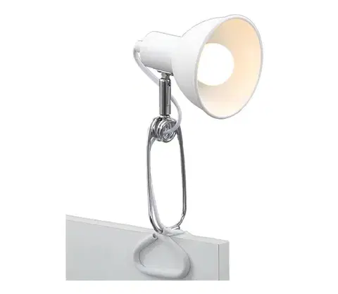 Lampy Briloner 2790-016 - Lampa s klipom FIX 1xE14/8W/230V biela 2790-016