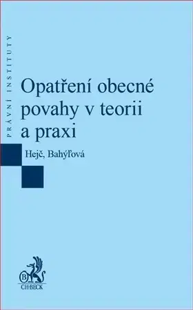 Právo ČR Opatření obecné povahy v teorii a praxi - David