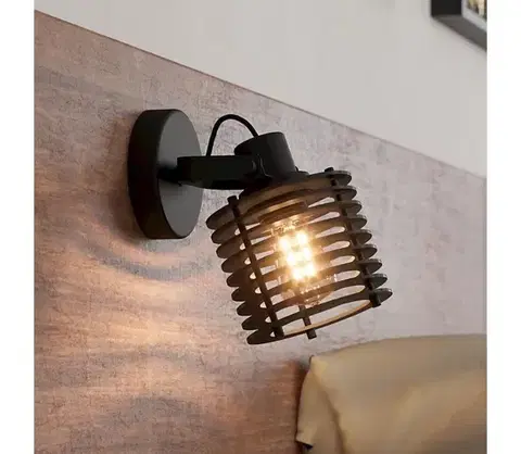 Svietidlá Eglo 900739 - Nástenné bodové svietidlo SEGOVIA 1xE27/40W/230V 900739