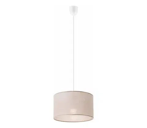 Svietidlá  Luster na lanku SIRJA 1xE27/60W/230V béžová LM-1.185/BEŻ