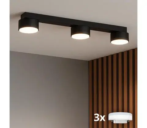 Svietidlá BRILAGI - LED bodové svietidlo MONO 3xGX53/30W/230V čierne 89-005B