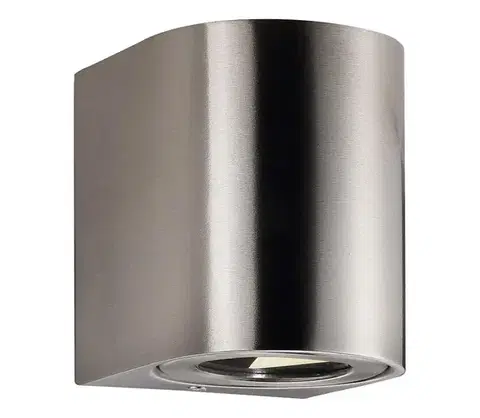 Svietidlá Nordlux - LED vonkajšie nástenné svietidlo CANTO 2xLED/6W/230V IP44 nerezová oceľ 49701034