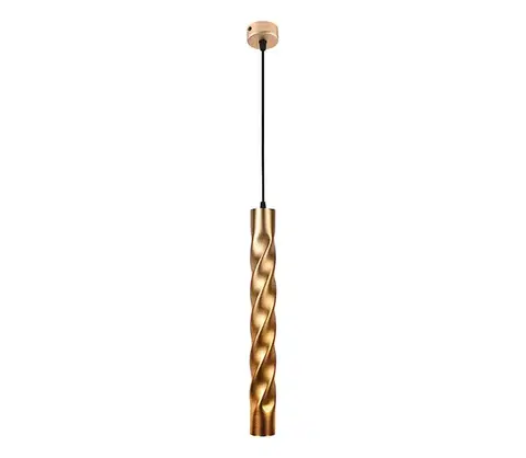 Svietidlá Viokef Lighting Závesné svietidlo na lankách MARLEY 1xGU10/30W/230V zlaté 4236502