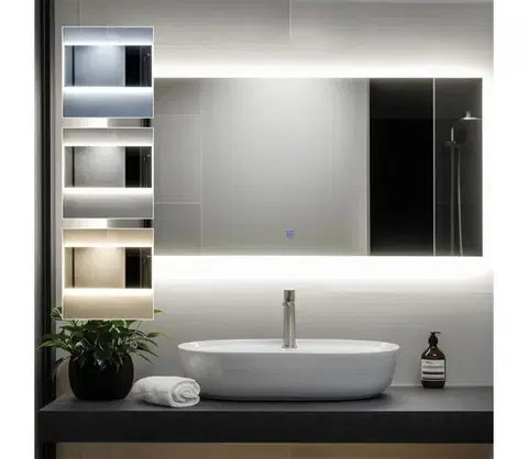 Svietidlá BRILAGI - LED kúpeľňové zrkadlo LUCE LED/36W/230V 60x120 cm IP44 CRI 90 stmievateľné + CCT FG-CY48-B01-60120