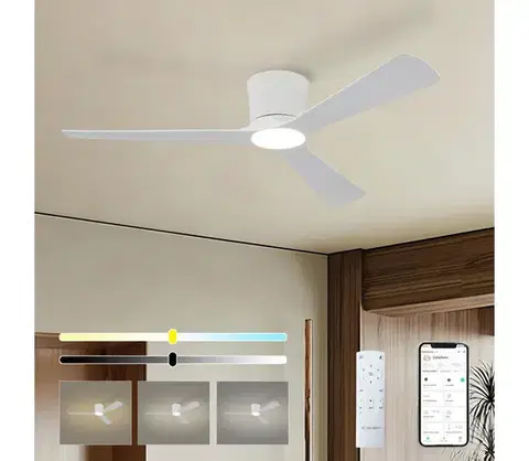 LED osvetlenie ZE - LED stropný látor AUREX LED/24W/230V Wi-Fi Tuya biely + diaľkové ovládanie ZEV039