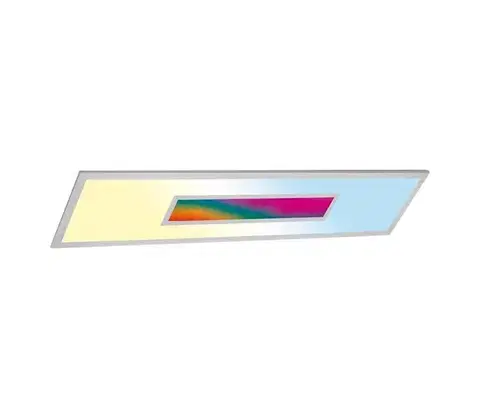 Svietidlá  LED RGBW stmievateľný panel LED/20W/230V strieborný + diaľkové ovládanie 9A22034