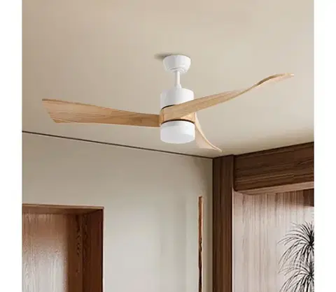 LED osvetlenie ZE - LED stropný látor NATURITO LED/18W/230V Wi-Fi Tuya biela/dub + diaľkové ovládanie ZEV012