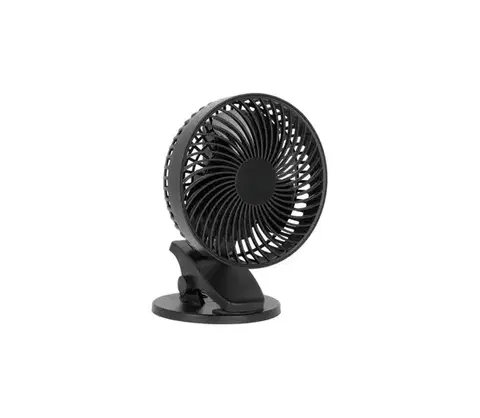 Ventilátory  Nabíjací stolný látor s klipom VIENTO 6W/5V 2000 mAh čierna 003685