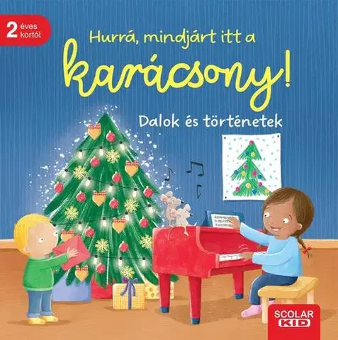 Leporelá, krabičky, puzzle knihy Hurrá, mindjárt itt a karácsony! - Sandra Grimm