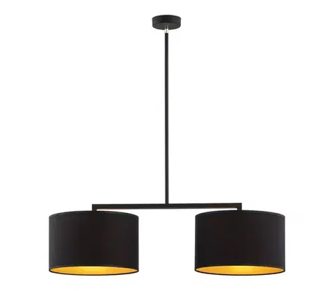 Svietidlá Argon 0899 - Luster na tyči KARIN 2xE27/15W/230V čierna 0899