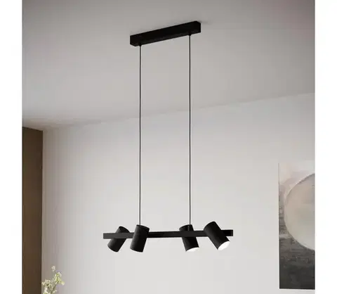 Svietidlá Eglo 99463 - Luster na lanku GATUELA 4xE14/25W/230V 99463