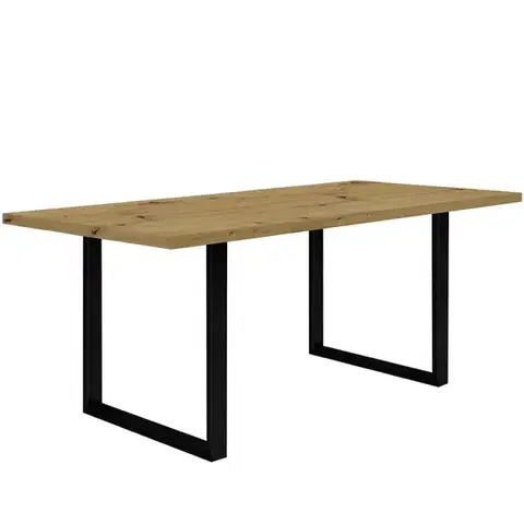 Stoly v podkrovnom štýle Stôl Tarazjus 180 cm TBLT443-D78-904 artisan/čierny