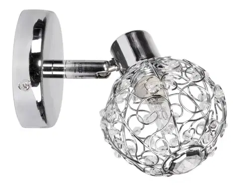 Bodové svetlá Nástenná bodová lampa 1X40W G9 chróm GOLLAR