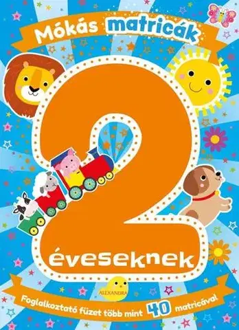 Nalepovačky, vystrihovačky, skladačky Mókás matricák 2 éveseknek