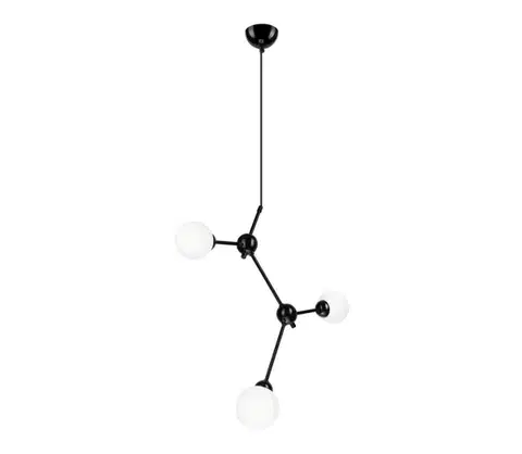 Svietidlá  Luster na lanku ALESSIA BALL 3xG9/5W/230V LM-3.167/CZARNY