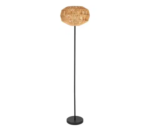 Lampy Eglo 44146 - Stojacia lampa SHELDON 1xE27/40W/230V hnedá 44146