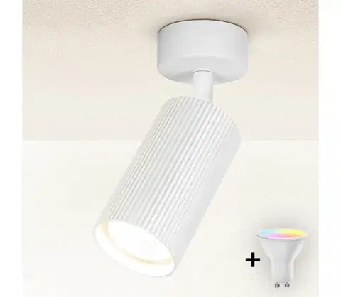 Svietidlá BRILAGI - LED RGBW stmievateľné bodové svietidlo SELE MODERN 1xGU10/4,8W/230V biela BG2864+AI2382