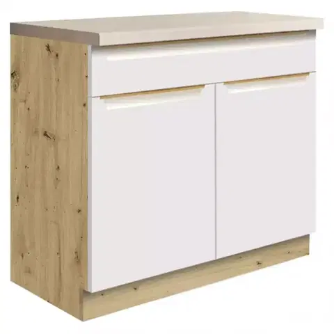 Kuchynské skrinky stojace Skrinka do kuchyne Glamour7d White