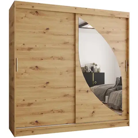 Šatníkové skrine Skriňa Milo 200 artisan