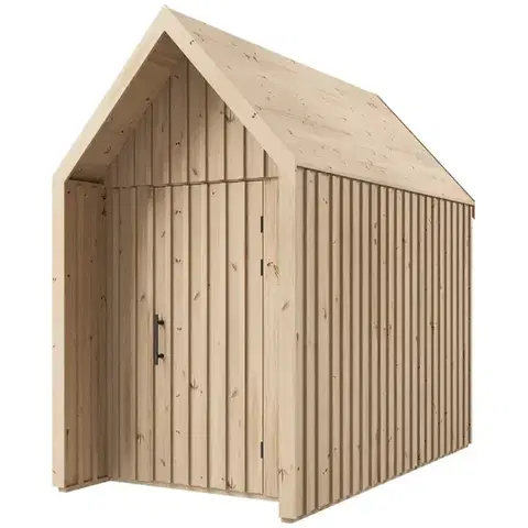 Drevené domčeky na záhradu Záhradný domček Swedish Barn 1622 prírodný V1