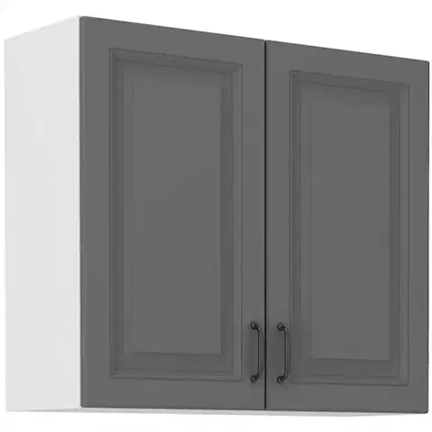 Kuchynské skrinky visiace Kuchynská skrinka Stilo dustgrey/biely 80g/72 2f