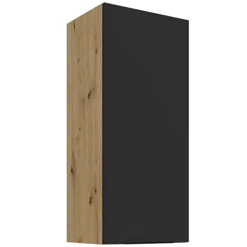 Kuchynské skrinky visiace Kuchynská skrinka Aria-BL/AR anti fingerprint 40G-90 1F