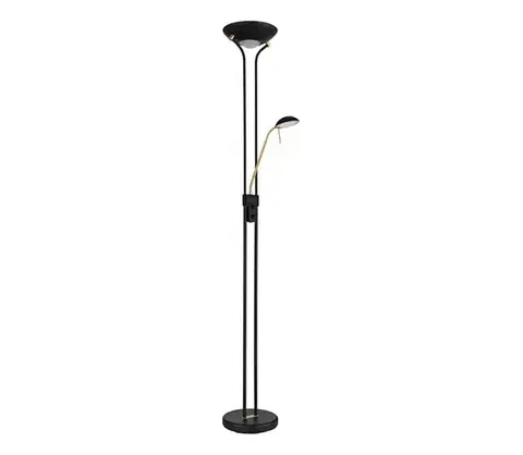 Lampy Globo 59020B - LED stmievateľná stojacia lampa LEONAS LED/20W/230V + LED/5,5W 30 59020B