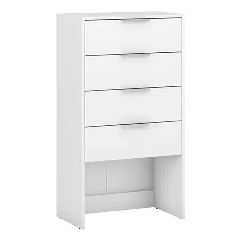 Komody NABBI Signes K4SA 600 zásuvková komoda biela