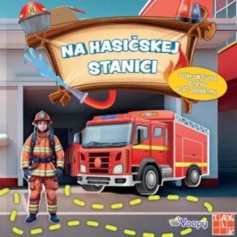 Leporelá, krabičky, puzzle knihy Na hasičskej stanici - Interaktívna kniha s 3D objektmi - Eva Barnišinová