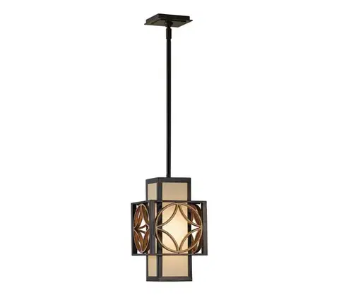 Svietidlá Elstead Feiss FE-REMY-P-C - Luster na tyči REMY 1xE27/60W/230V čierna/zlatá FE-REMY-P-C
