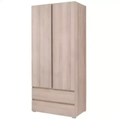 Šatníkové skrine Skriňa Cosmo C02 dub sonoma 92 cm