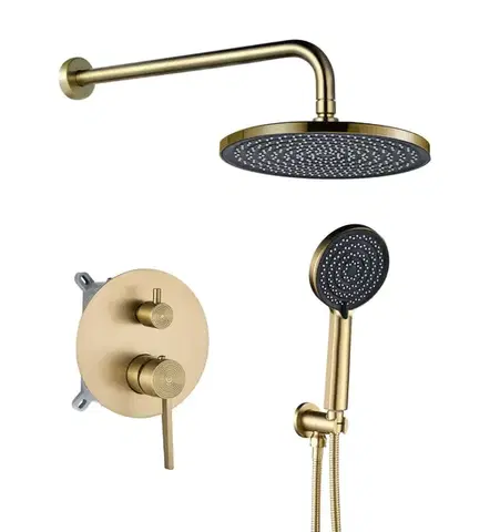 Sprchy a sprchové panely REA - Podomietková sprchová sada Foster Brush Gold + BOX REA-P6441