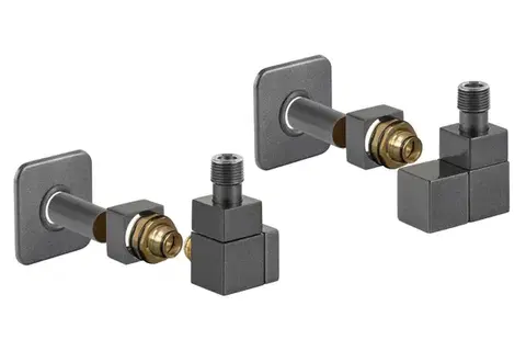 Doplnky do kúpeľne HOPA - EDGE-SET, rohový hranatý ventil (Z2) - Farba - Anthracite, Variant - Pravá RDEDGESETRA
