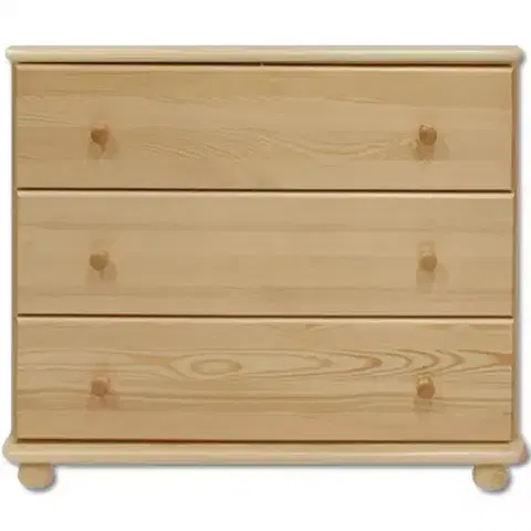 Komody do spálne Komoda z Borovice KD106 surová