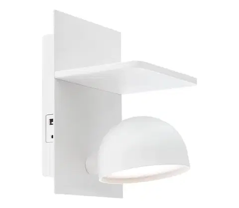 Svietidlá Redo 01-3491 - LED Nástenné bodové svietidlo SEIBI LED/7W/230V USB CRI 90 biela 01-3491