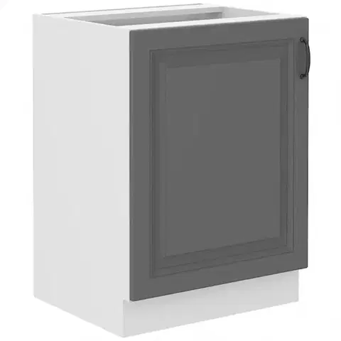 Kuchynské skrinky stojace Kuchynská skrinka Stilo dustgrey/biely 60d 1f bb