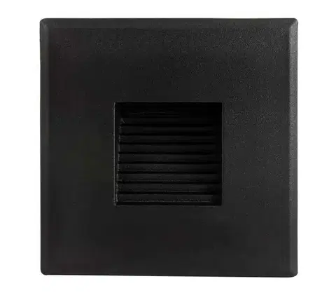 Svietidlá Greenlux Vonkajšie schodiskové svietidlo DECENTLY LED/1,5W/230V IP44 čierna 