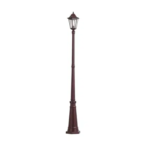 Vonkajšie svietidlá Klasická vonkajšia lampa tmavočervená 213 cm IP44 - Havana