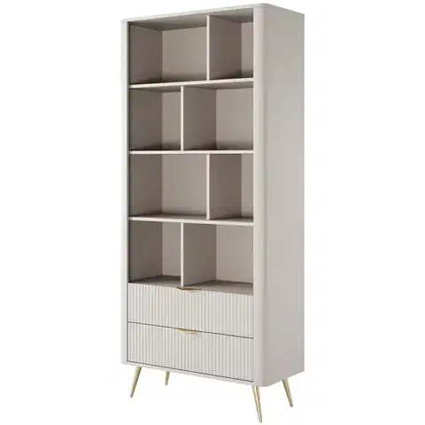 Vitríny a regály do obývačky Regál Lante A Beige