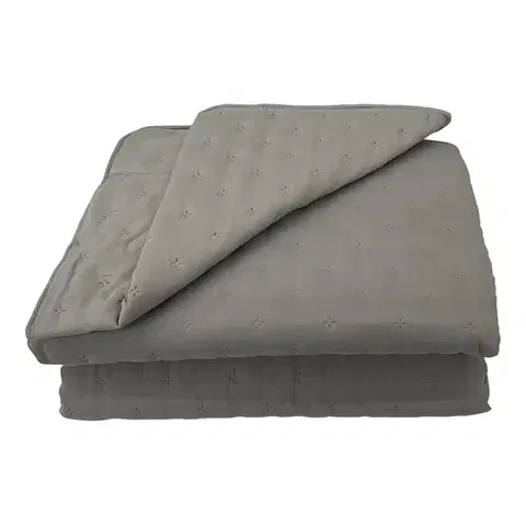 Prehozy na posteľ Prikrývka na posteľ Alma 220x250 tmavosivá Merkury Home
