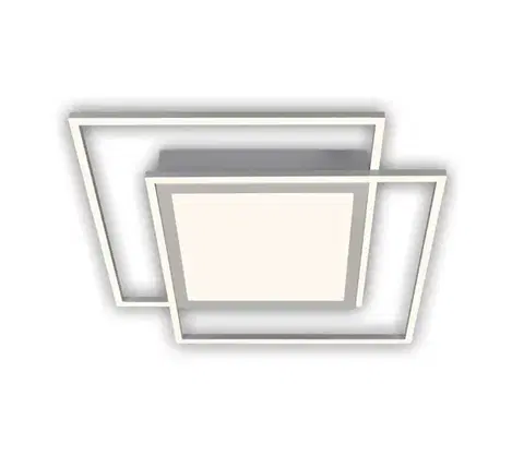 Svietidlá Brilo - LED stropné svietidlo 2xLED/16W/230V + LED/19W 51,5x51,5 cm matný chróm 3740-019
