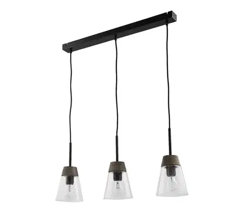 Svietidlá Jupiter 1682 - Luster na lanku DOMINO 3xE27/60W/230V číra 1682