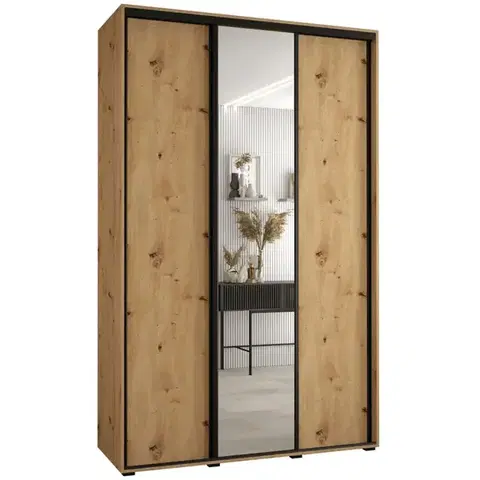 Šatníkové skrine Skriňa 45 Canaris 3 150 artisan/čierna