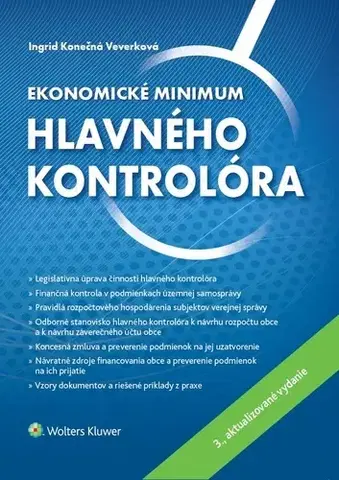 Ekonómia, Ekonomika Ekonomické minimum hlavného kontrolóra - Ingrid Konečná Veverková